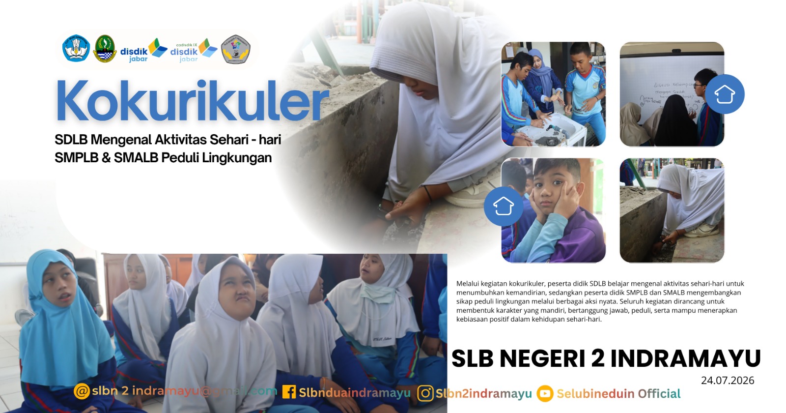 Menumbuhkan Kemandirian dan Kepedulian Lingkungan | Mengintip Kegiatan Kokurikuler Seru di SLB Negeri 2 Indramayu